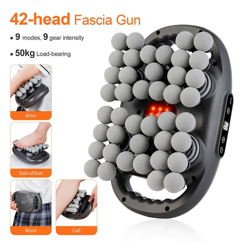 42 Head Fascia Massager, High-Quality Massage Tool for Muscle Relief, Ergonomic Design, Portable and Lightweight, Ideal for Athletes and Fitness Enthusiasts