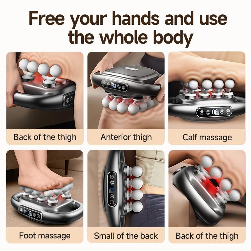 16-Head Deep Tissue Massage Gun with 30 Levels & 30 Modes