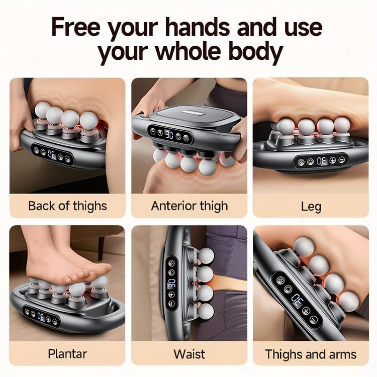 8-Head Deep Tissue Massage Gun, a Tool for Relaxing Muscles Throughout the Body, Including Feet, Legs, Waist, Back, and Neck. This Electric Massager Makes a Perfect Gift for Athletes, Friends, Family, Mothers, Fathers, Christmas, Valentine&