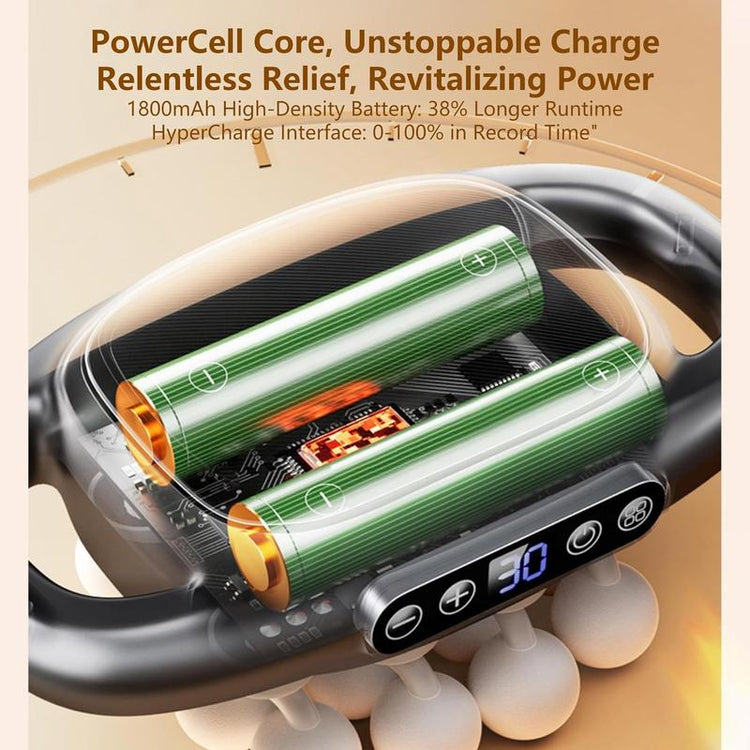 16-Head Deep Tissue Massage Gun with 30 Levels & 30 Modes